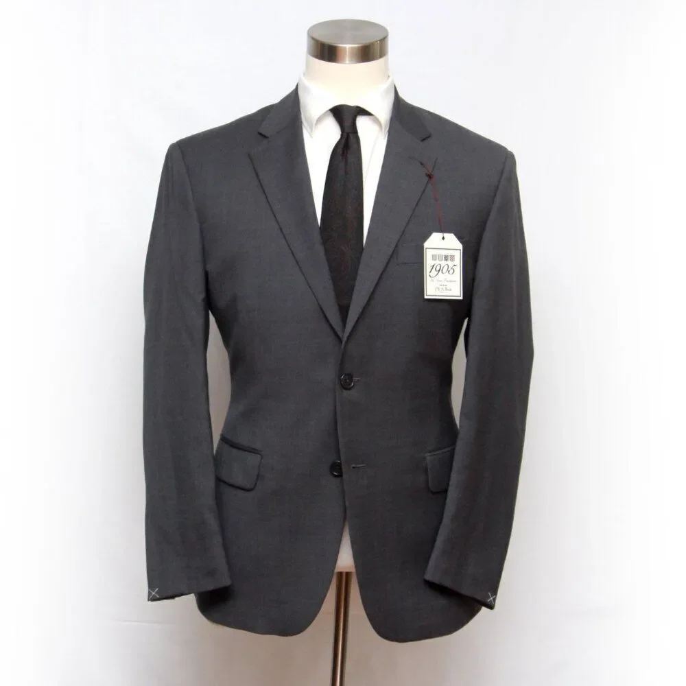 Jos A Bank 1905 Men's Jacket Blazer Sportcoat Dark Grey Size‎ 40S D060369